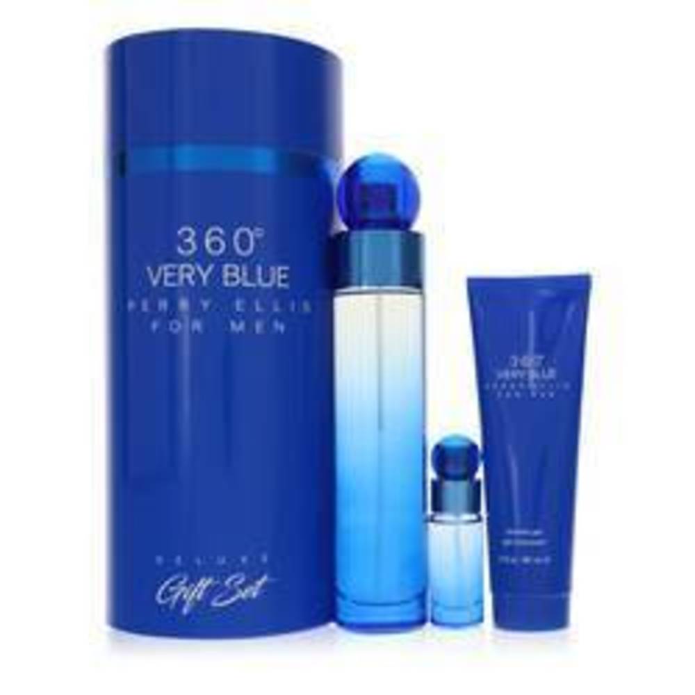 Perry Ellis 360 Very Blue Men Gift Set By Perry Ellis
